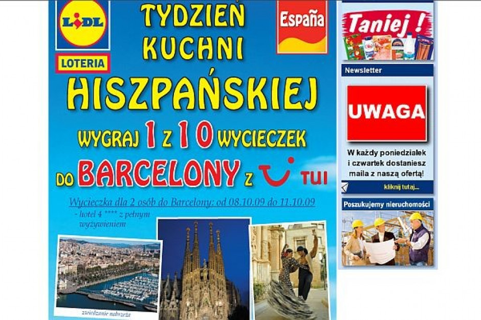 Lidl nagradza zakupy wycieczką do Barcelony