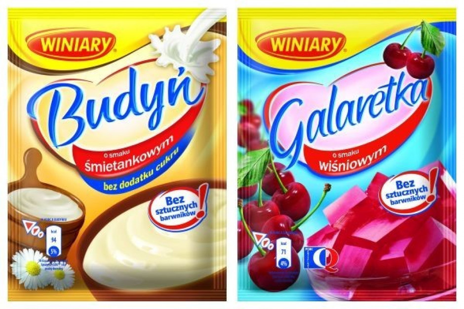 Galaretki i budynie bez sztucznych barwników