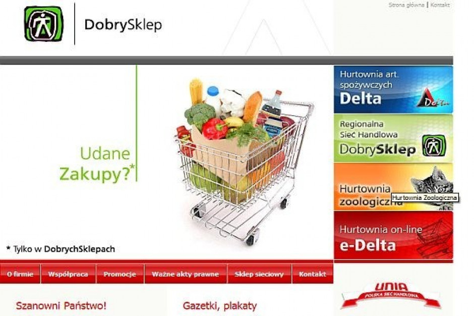 Dobry Sklep reklamuje swoje towary głównie poprzez plakaty i gazetki