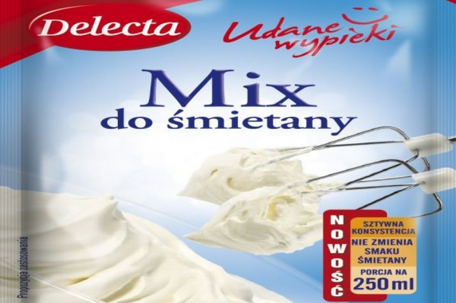 Mix do śmietany – nowa przyprawa do ciast od Delecty