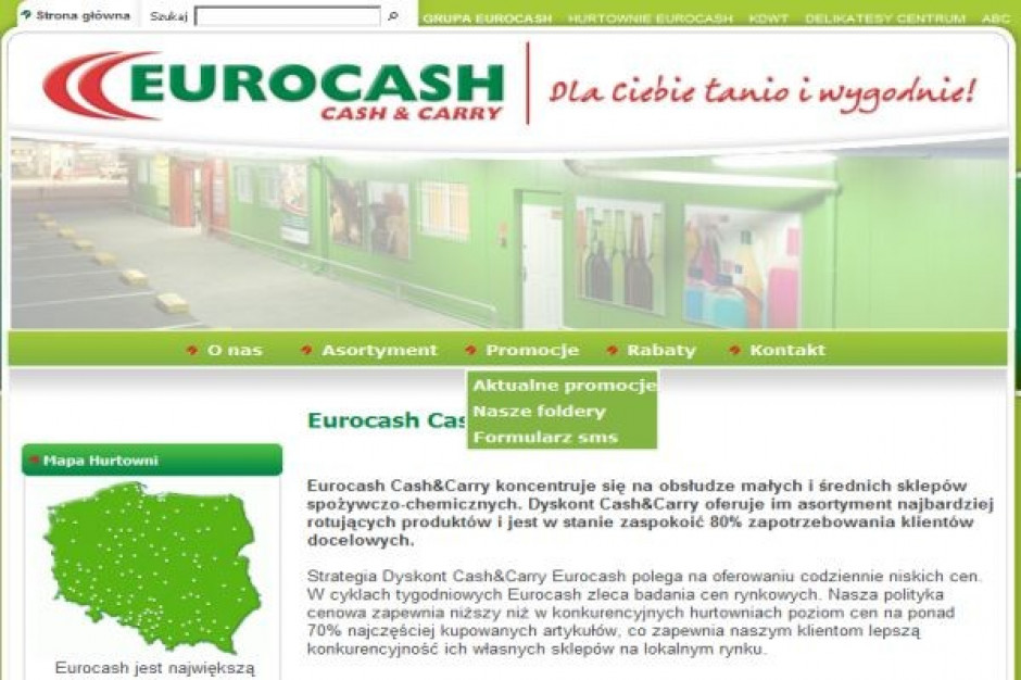 Eurocash w 2009 r. zwiększył zysk o 31 proc.