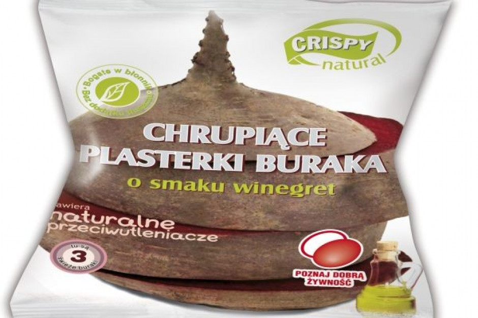 Chrupiące plasterki buraka o smaku winegret od Crispy