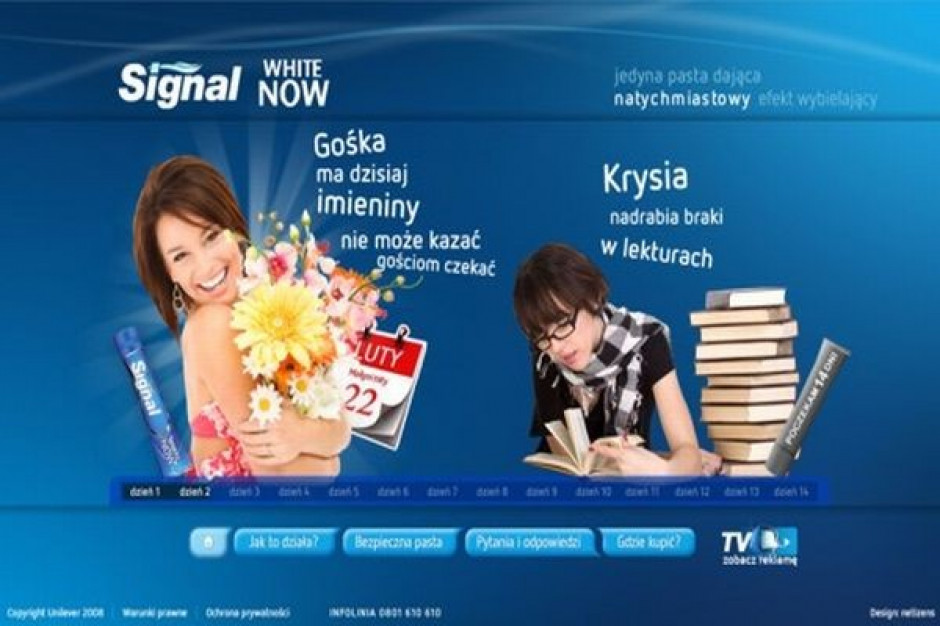 Signal promuje nowy produkt w internecie
