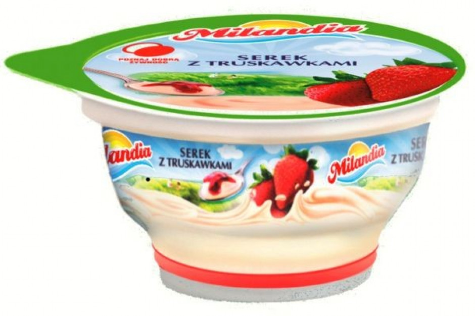 Serek Milandia z truskawkami
