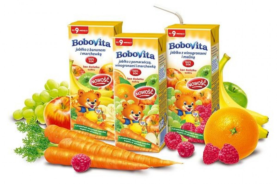 Trzy nowe smaki soczków BoboVita w kartoniku ze słomką