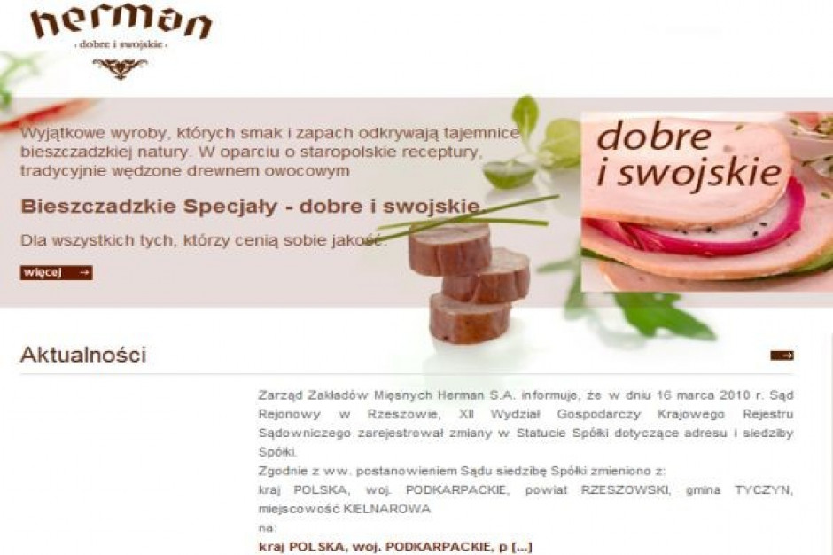 ZM Herman planują rozwój sklepów firmowych, pomimo notowanych strat