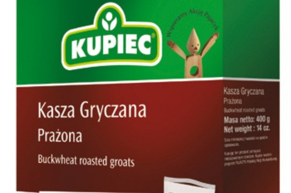 Kasza gryczana Kupiec w nowym opakowaniu