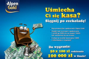 100 tys. zł główną nagrodą w loterii Alpen Gold