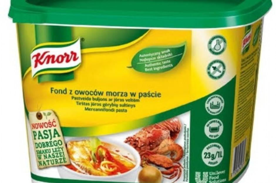 Fond z owoców morza - nowość Unilever Food Solutions