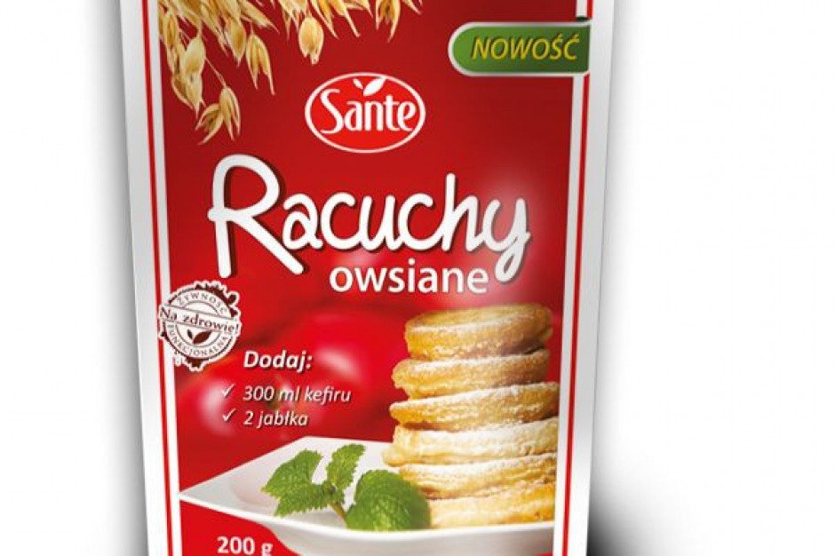 Racuchy owsiane - nowy produkt Sante
