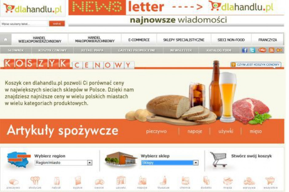 Koszyk cen dlahandlu.pl: Duże rozbieżności w cenach owoców i warzyw