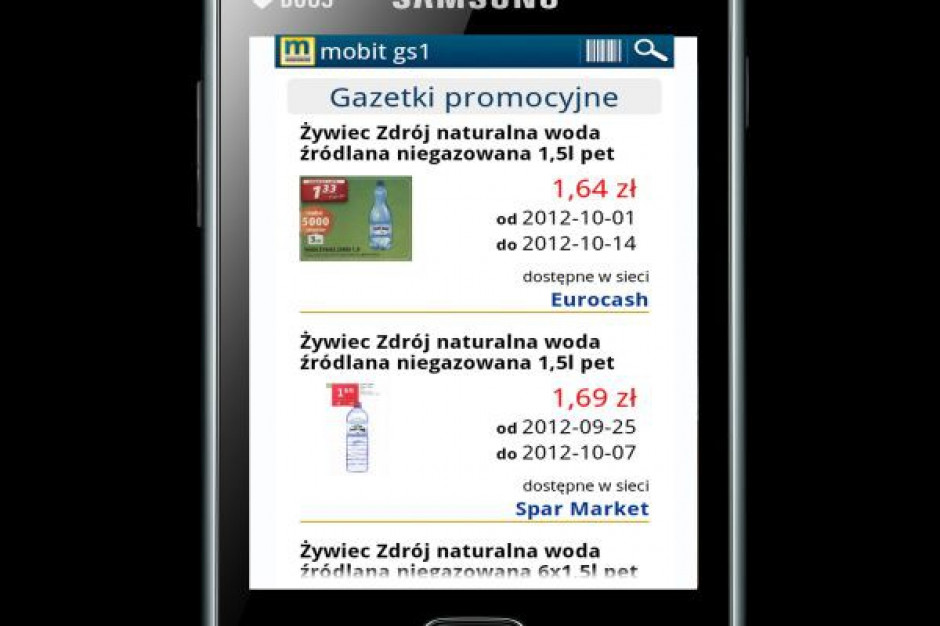Gazetki promocyjne ABR SESTA na smartfonach MOBIT GS1