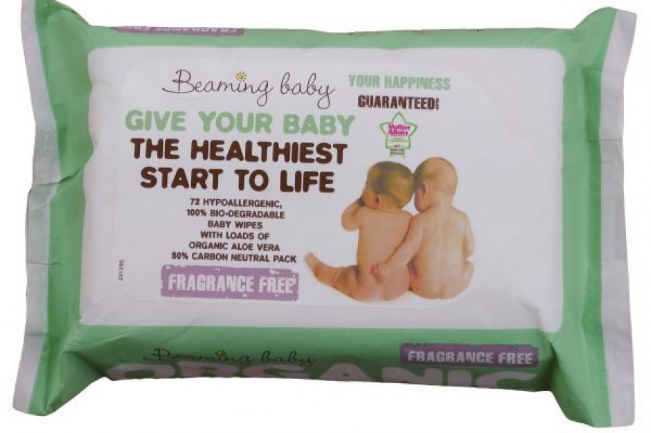 Beaming Baby wprowadza chuteczki nawilżane jedynie Aloe Vera