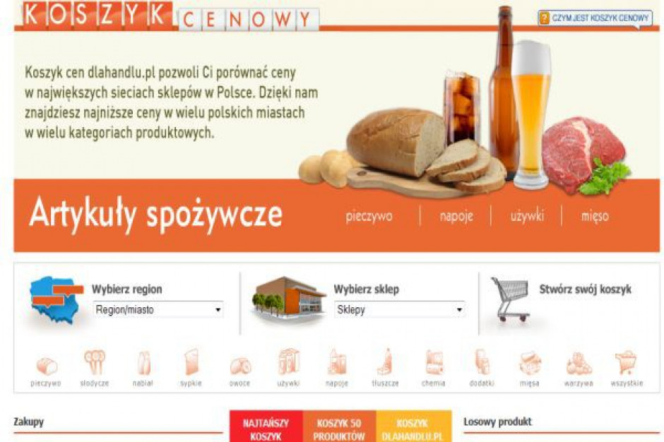 Koszyk cen: E-sklepy zeszły z cenami do poziomu dyskontów