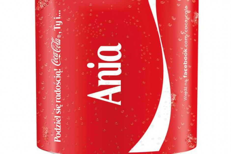 Coca-Cola zmienia logo na puszkach na polskie imiona