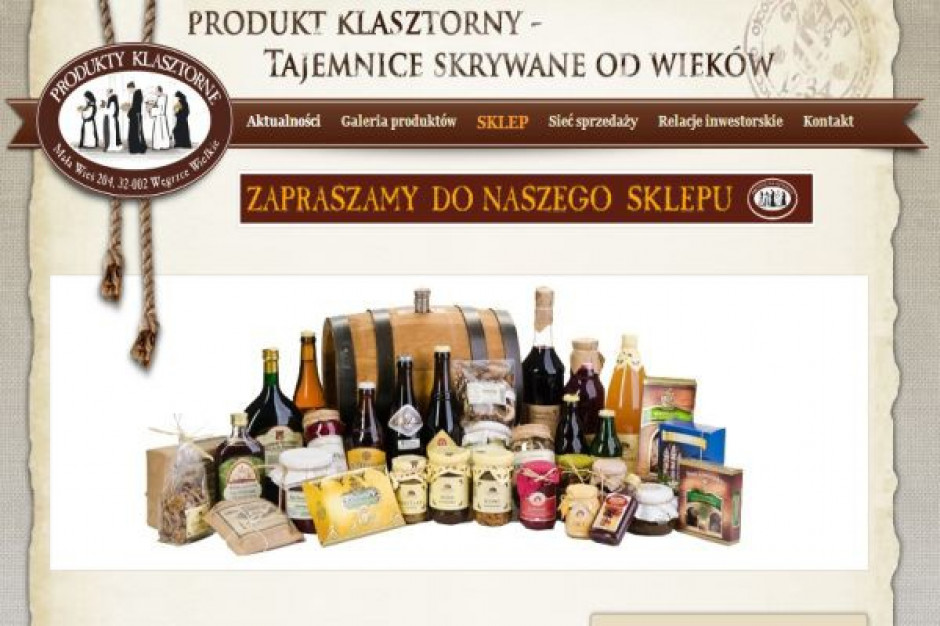 Produkty Klasztorne zadebiutują na New Connect