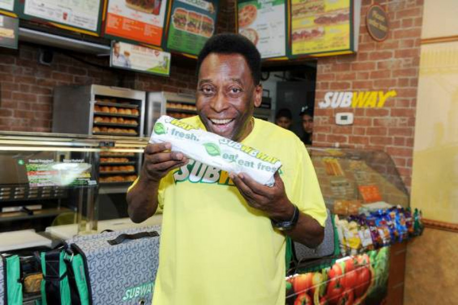 Pelé nowym globalnym ambasadorem marki Subway