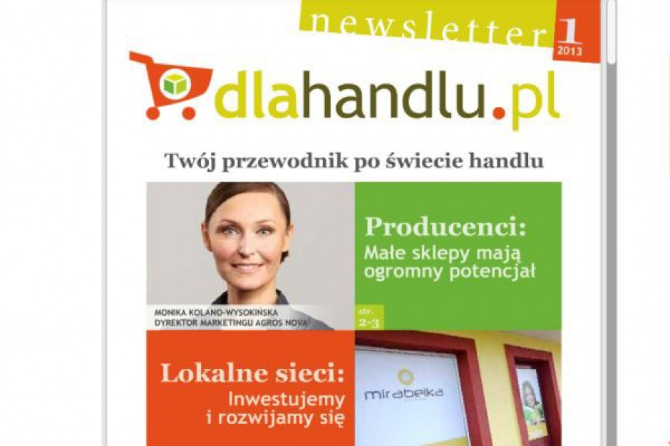 Twój przewodnik po świecie handlu - przeczytaj drukowany newsletter dlahandlu.pl