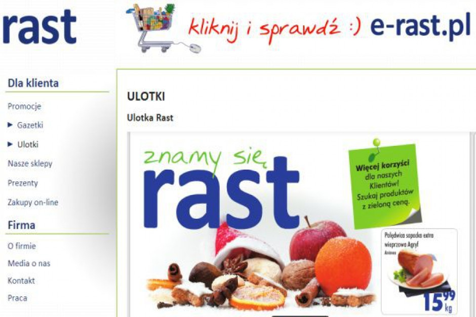 Rast: Sieć spożywcza bez e-sklepu nie jest w stanie sprostać oczekiwaniom klienta