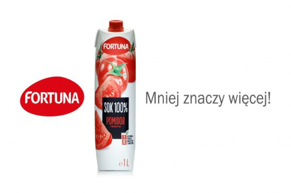 Fortuna reklamuje soki pomidorowe