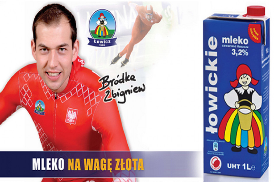 Zbigniew Bródka reklamuje Mleko Łowickie