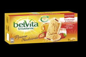 Nowe wielozbożowe ciastka belVita Truskawki & Jogurt Naturalny