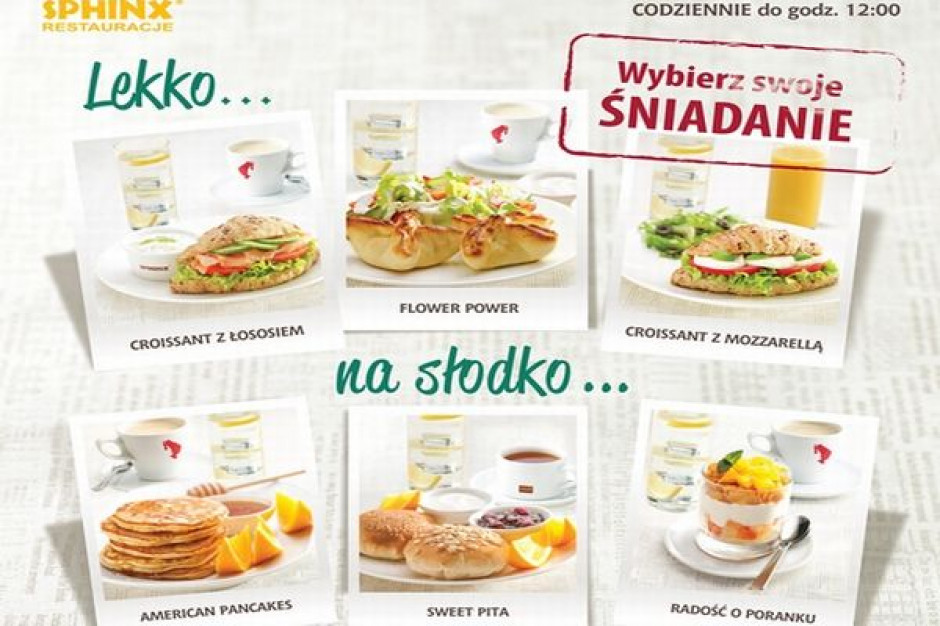 Sphinx dostosowuje ofertę do trendów i wprowadza śniadania