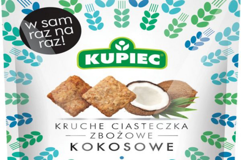 Zbożowe ciasteczka firmy Kupiec