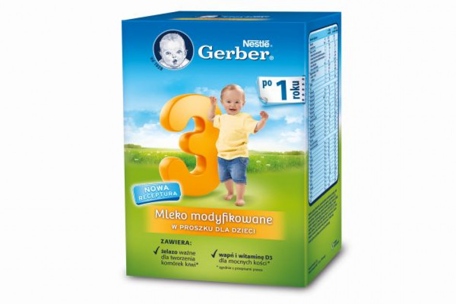 Mleko modyfikowane GERBER 2 i 3 ma nową recepturę