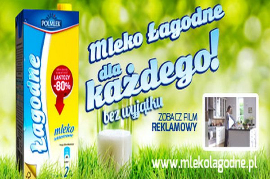 Polmlek reklamuje mleko Łagodne