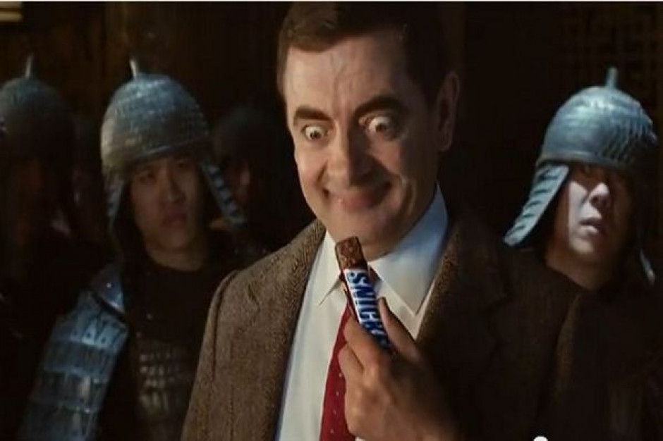 Jaś Fasola w reklamie batonu Snickers