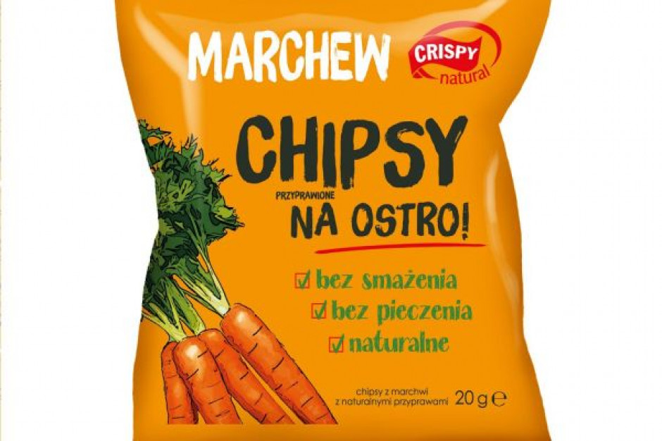 Chipsy z marchwi na ostro od Crispy Natural