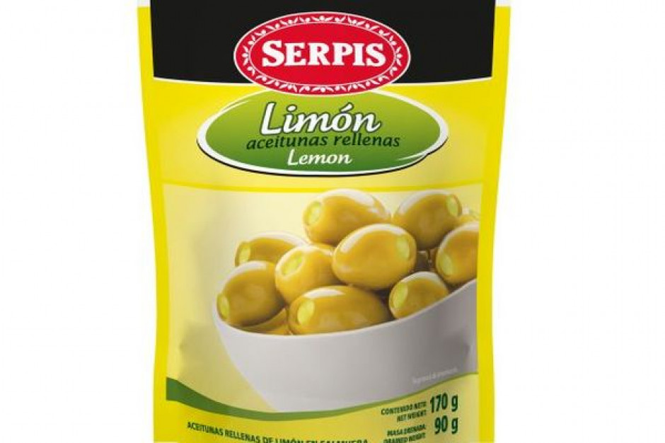 Oliwki nadziewane w saszetkach marki Serpis