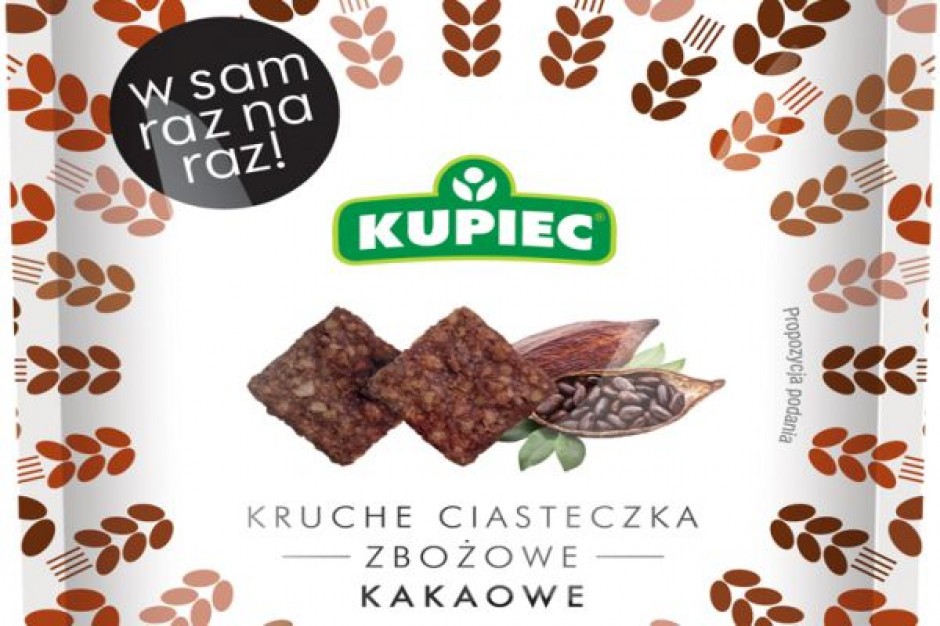 Nowe smaki w linii kruchych ciasteczek zbożowych marki Kupiec