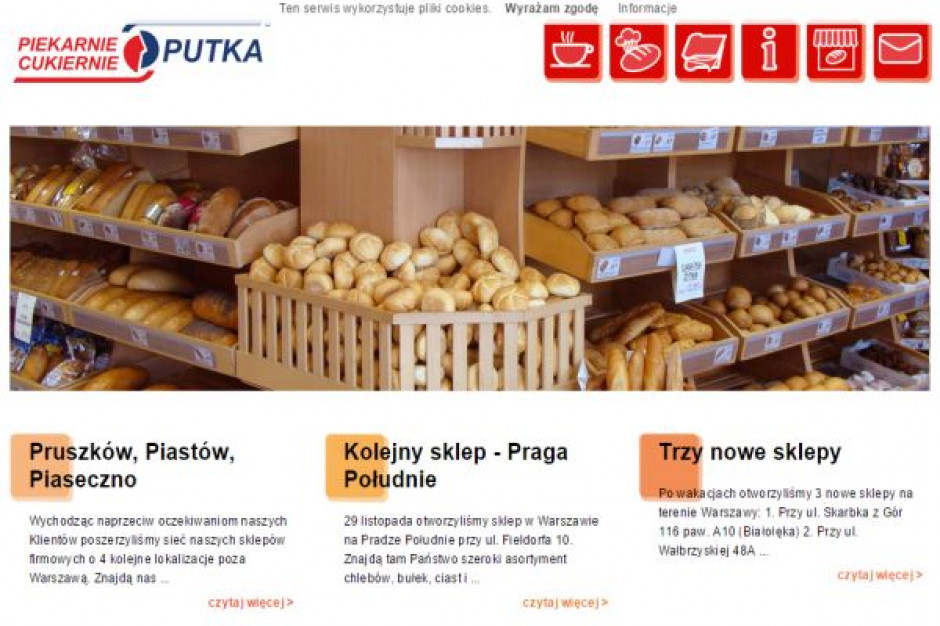 Nowy koncept piekarni Putka - lokale pojawią się przy prestiżowych ulicach