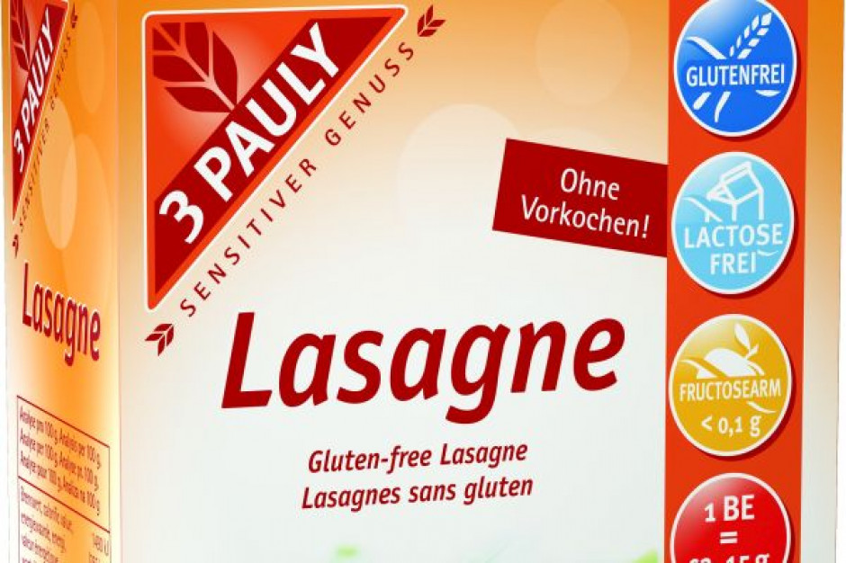 Bezglutenowy makaron płaty lasagne 3 Pauly