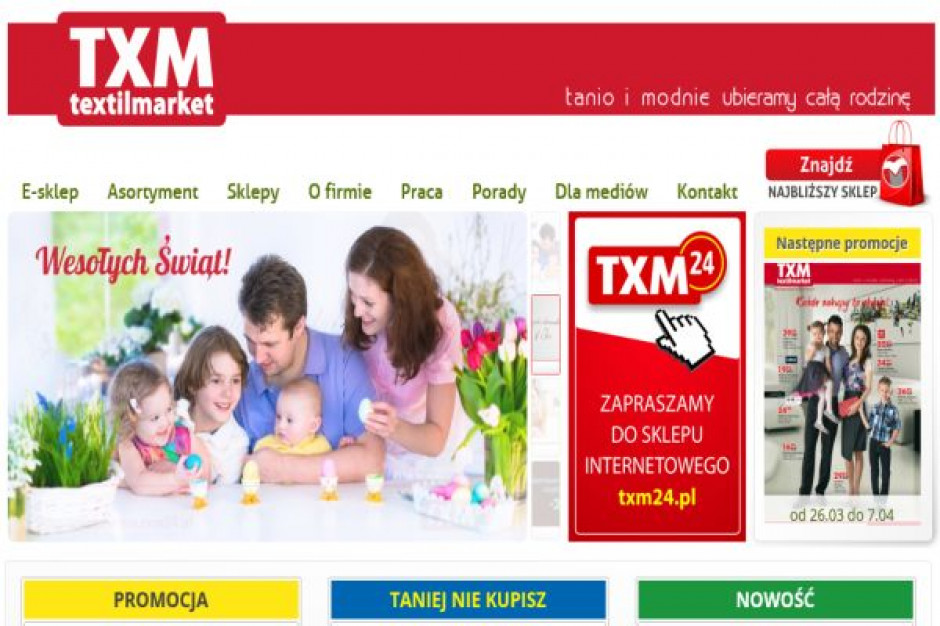 Textilmarket chce uruchomić 50 sklepów w Europie