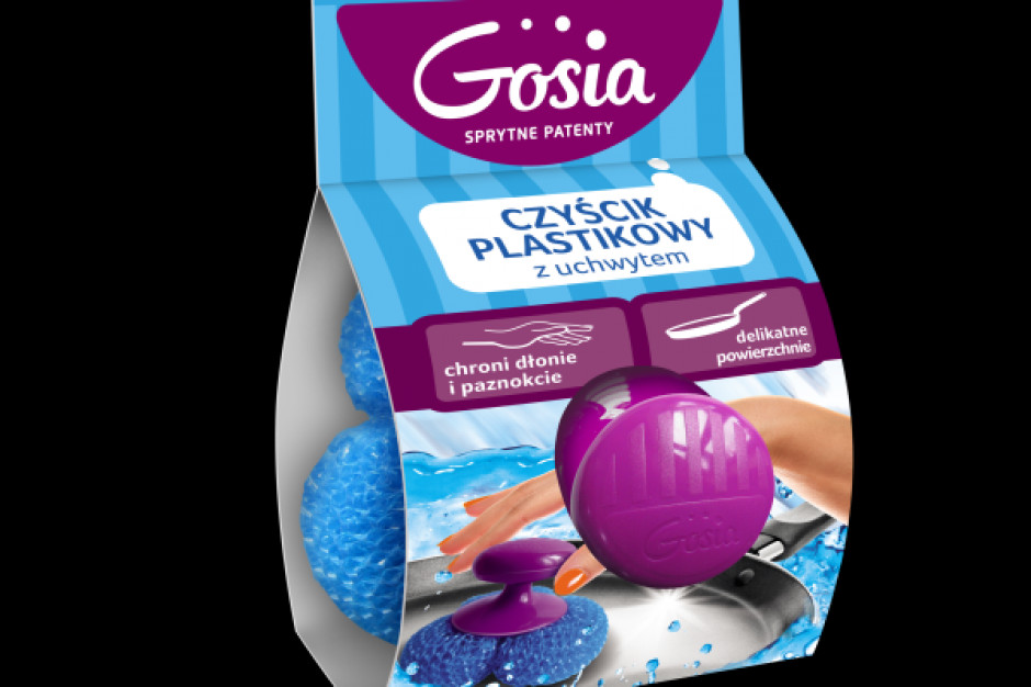 Fot. mat. pras. Czyścik plastikowy z uchwytem marki Gosia