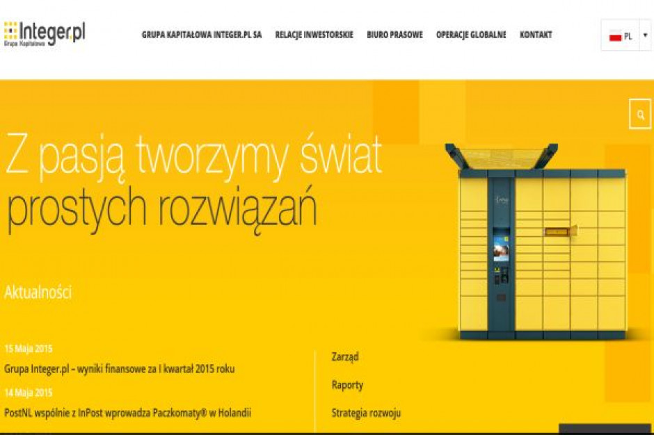 Integer w I kwartale 2015 r. wypracował 8,1 mln zł zysku netto
