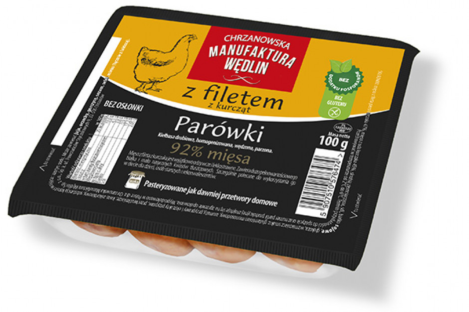 Parówki z filetem z kurcząt - nowa propozycja od Chrzanowskiej Manufaktury Wędlin