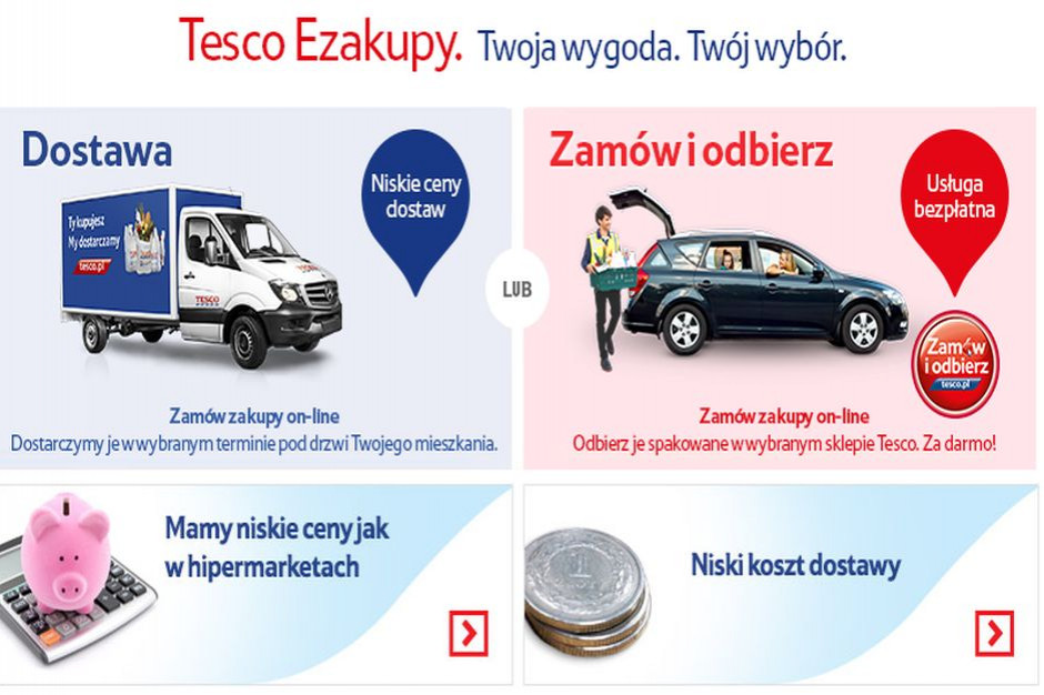 49 proc. użytkowników Ezakupów to rodziny z dziećmi, fot. za tesco.pl Średnia wartość zamówienia w e-sklepie Tesco jest 4-5 razy większa niż w sklepie stacjonarnym