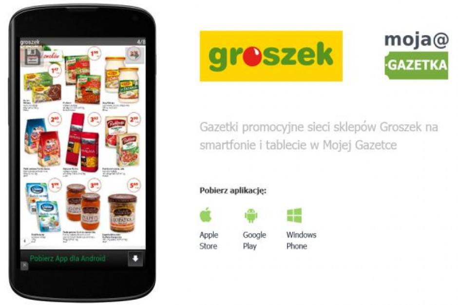 Aplikacja mobilna dla sieci Groszek Sieć Groszek startuje z aplikacją mobilną