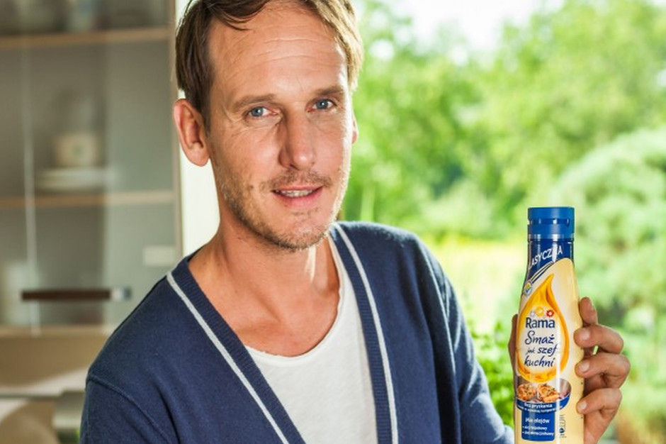 Pascal Brodnicki znów w reklamie, tym razem promuje markę Rama, fot. za wirtualnemedia.pl Po reklamie Lidla Pascal Brodnicki promuje nowy wariant Ramy