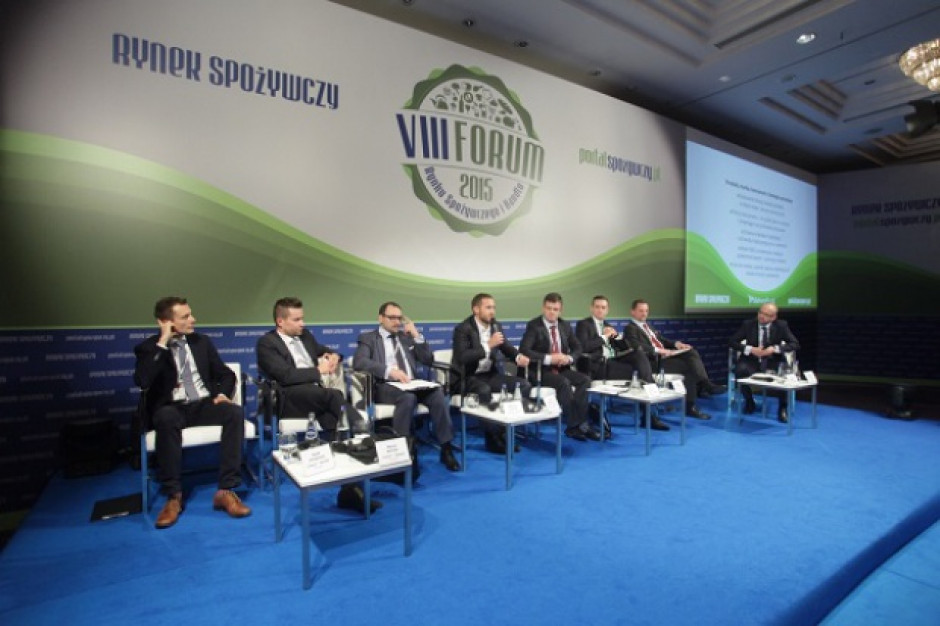 Uczestnicy debaty "Produkt, marka, konsument. Strategie sprzedaży", jaka odbyła się w ramach VIII Forum Rynku Spożywczego i Handlu VIII FRSiH: W budowaniu silnej marki spożywczej potrzebna jest żelazna konsekwencja