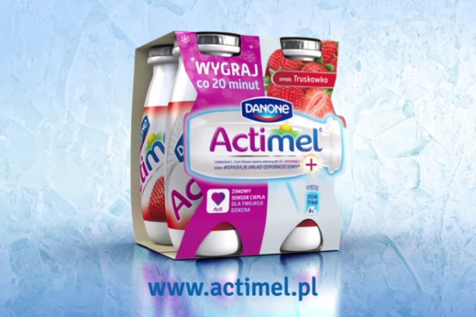 W loterii można wygrać sensor do pomiaru temperatury dziecka, fot. Danone Danone wspiera sprzedaż jogurtu Actimel loterią konesumencką