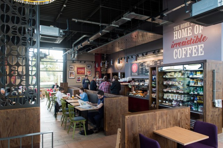 Kawiarnia Costa Coffee w nowym stylu Atlas, fot. CHI Polska 117. kawiarnia Costa Coffee z nowym designem