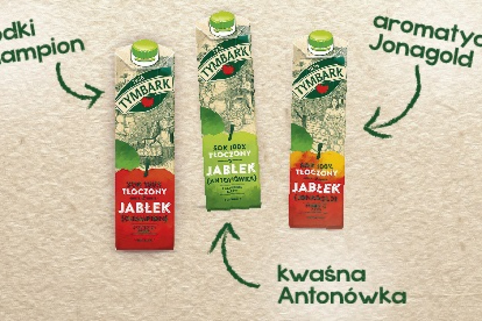 Fot. Tymbark Soki 100% tłoczone z jabłek od Tymbarku