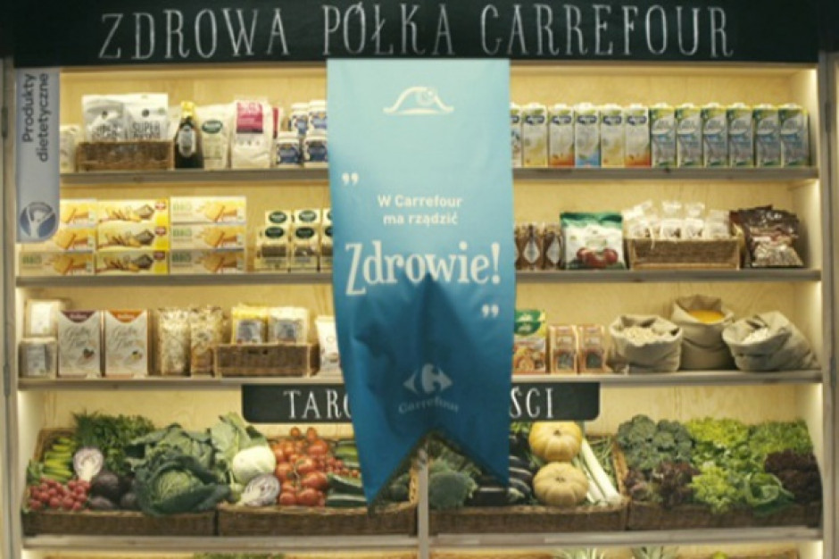 Fot. za Carrefour Polska W 2015 roku pojawiło się 425 promocji na zdrową żywność w dużych sieciach
