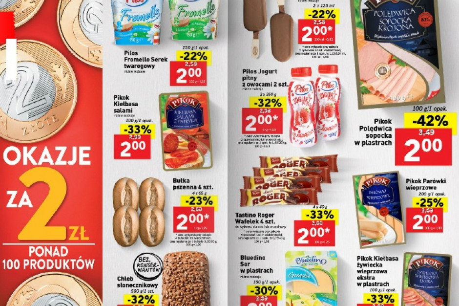 fot. Lidl Lidl z nową promocją: 100 podstawowych produktów po 2 zł