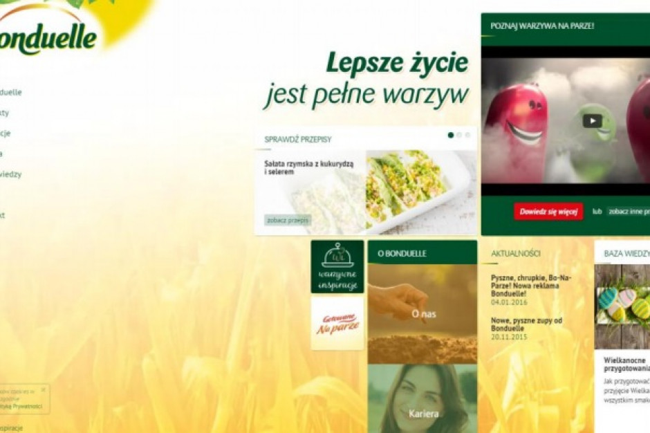 Fot. mat.pras. Bonduelle promuje warzywa w internecie